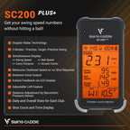 Voice Caddie Sc200Plus Portable Golf Launch Monitor And Swing Analyzer With Real-Time Shot Data Tracking - 12-Hour Battery Life
