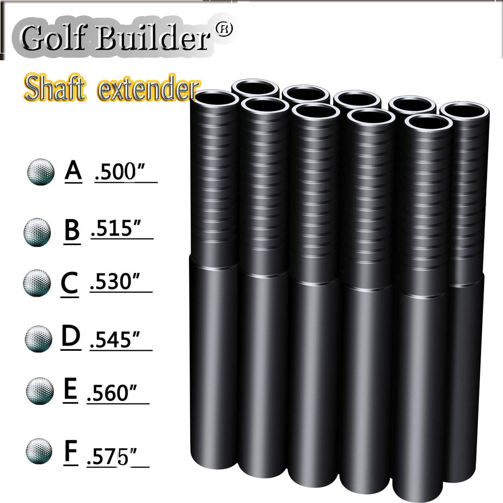 Golf Builder 10Pcs Steel Golf Shaft Extension Golf Shaft Extender (.560)