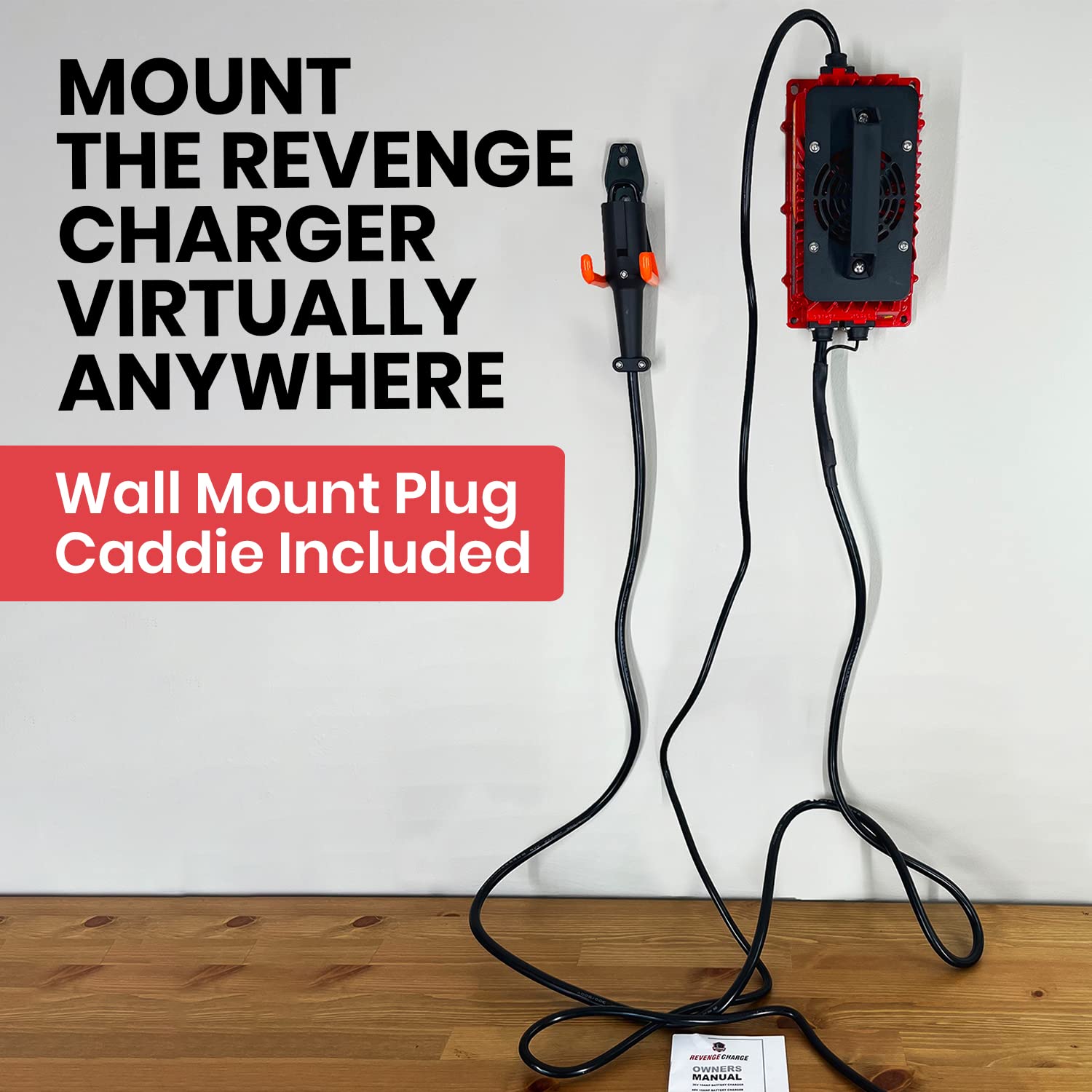 Revenge Golf Cart Parts & Accessories 18 Amp Ezgo Txt Battery Charger For 36 Volt Golf Carts With Powerwise D-Style Plug