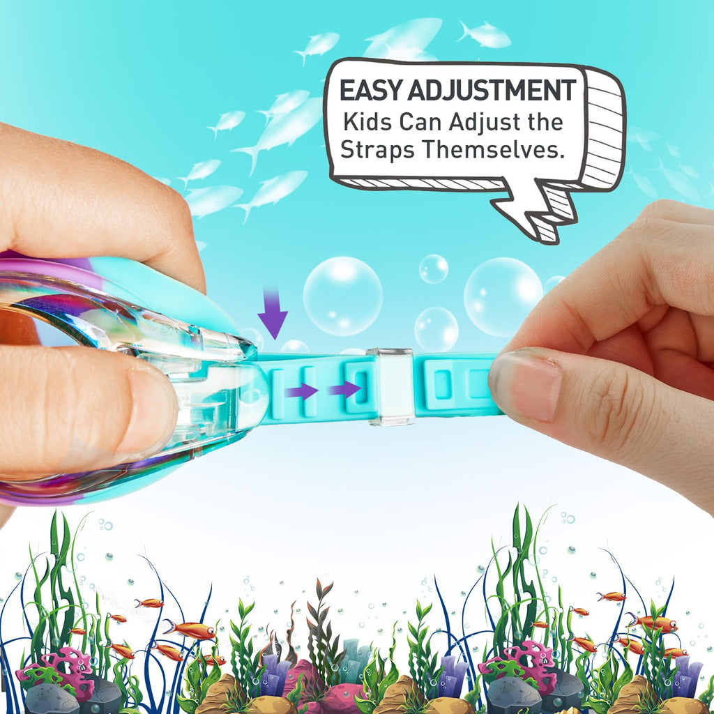 Aegend Kids Swim Goggles, Swimming Goggles For Kids Age 4-16 Boys And Girls