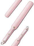 Ueemph 18 Inch Riding Crop,Pink Leather Paddle,Super Durable Rug Paddles,Equestrian Crops(Pink)