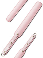 Ueemph 18 Inch Riding Crop,Pink Leather Paddle,Super Durable Rug Paddles,Equestrian Crops(Pink)