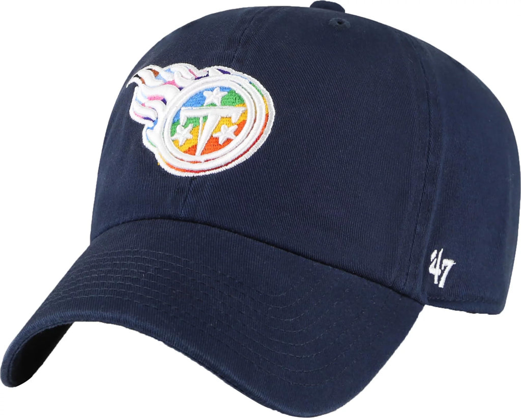 47 Men'S Navy Tennessee Titans Pride Clean Up Adjustable Hat