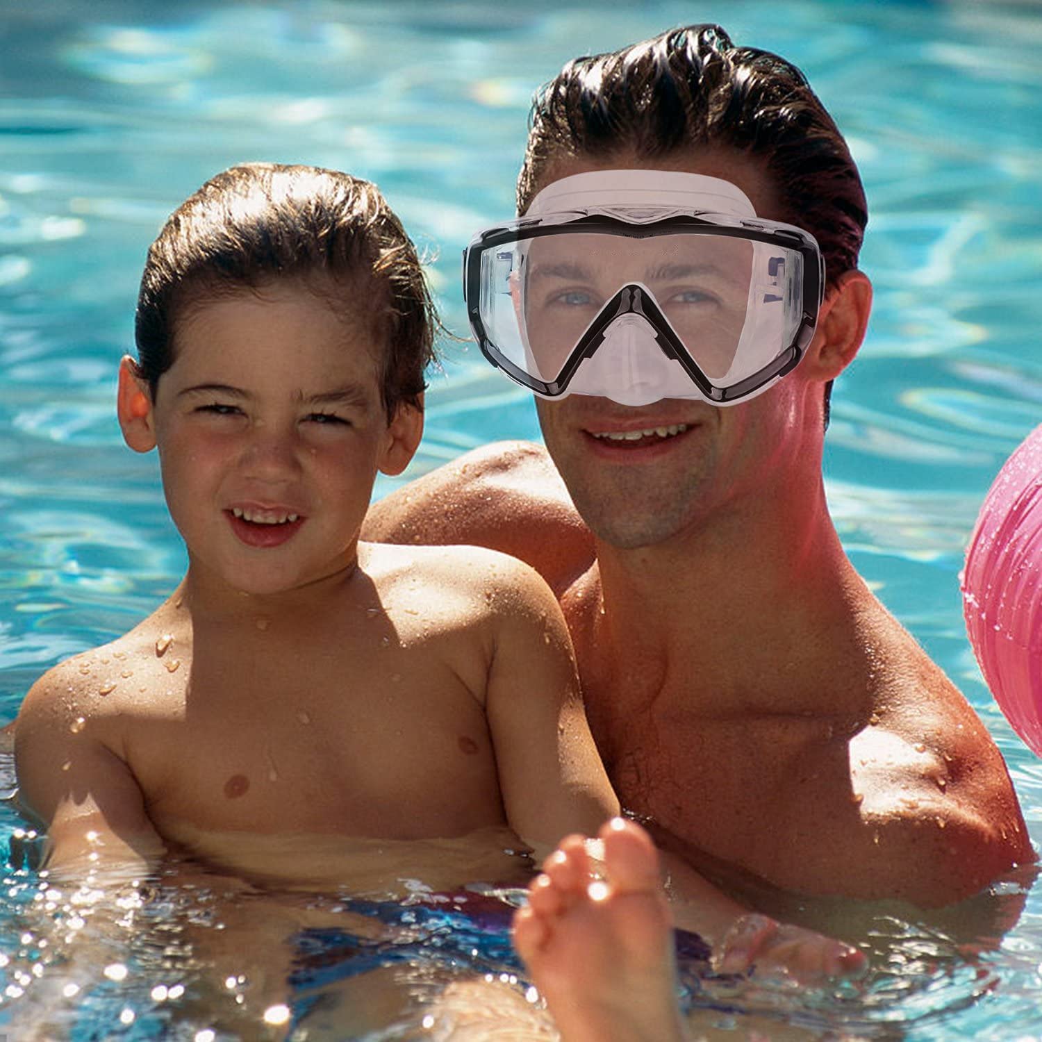 Aqua A Dive Sports Diving Mask Anti-Fog Swimming Snorkel Mask Suitable For Adults Scuba Dive Swim Snorkeling Goggles Masks (Blac