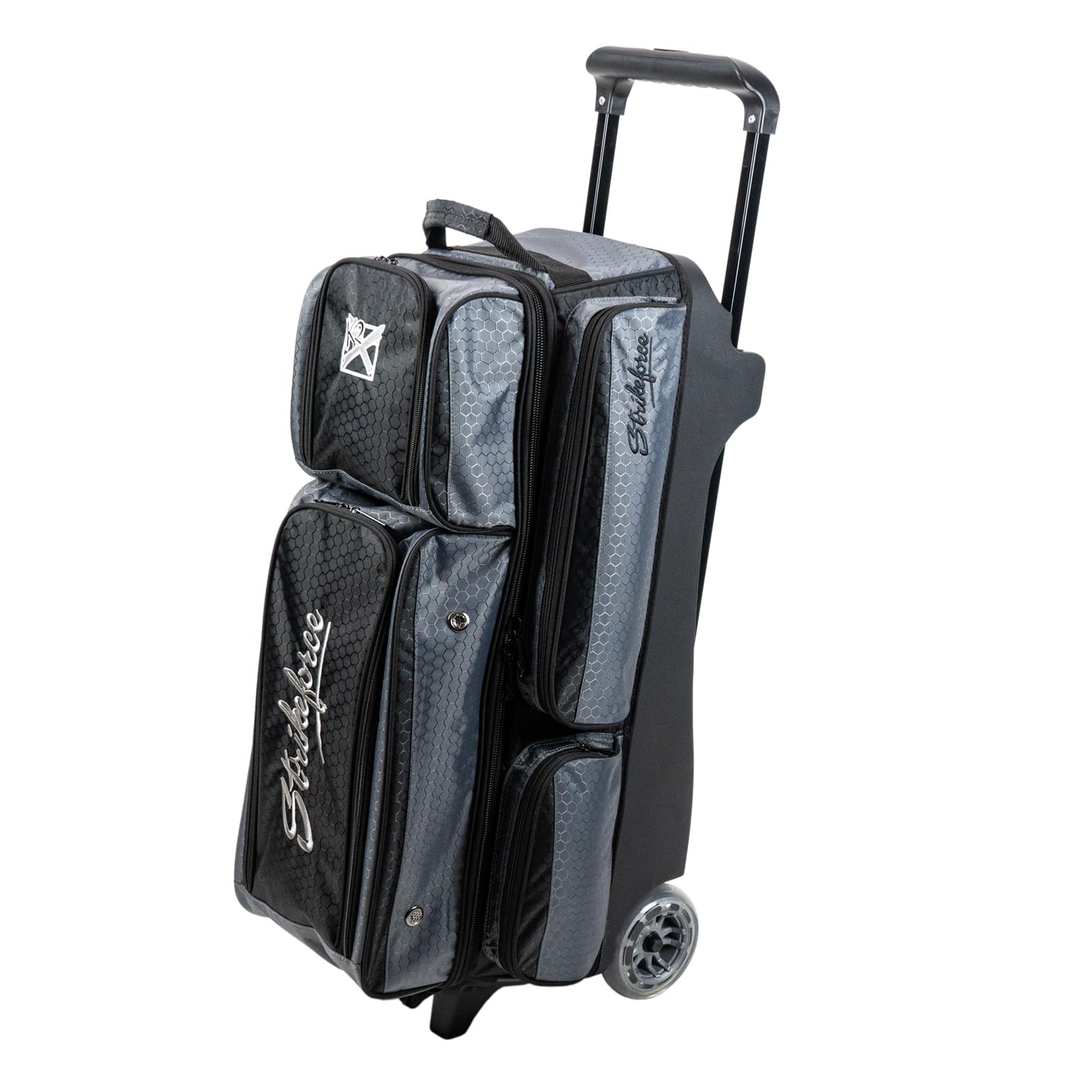 KR Strikeforce Konvoy Triple Roller Ball, Shoe & Accessory Bag (Black/Smoke)