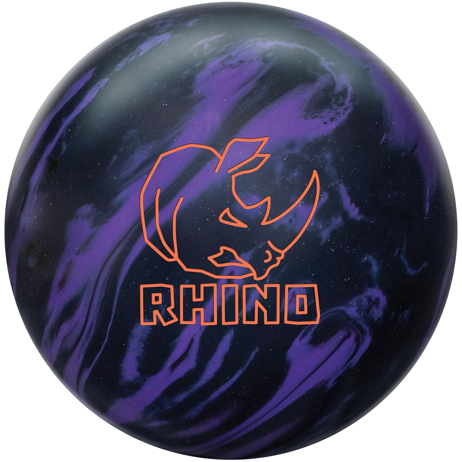 Brunswick Rhino Purple/Black Bowling Ball (16, Pounds)