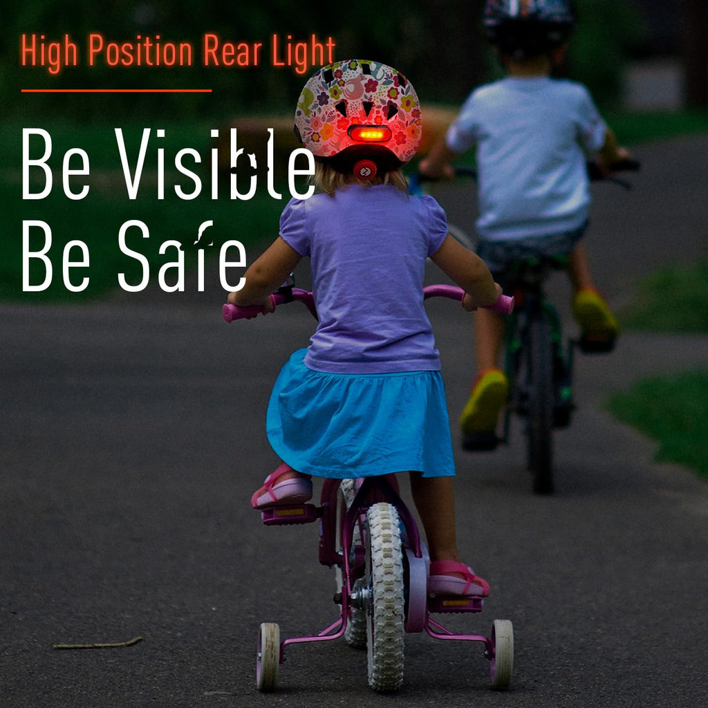 Kids Bike Helmet with Light, Adjustable Helmets from Infant/Toddler/Baby to Children Girls and Boys, Age 2-4/3-6 Years Old,Galax
