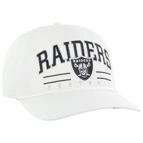 47 Men'S White Las Vegas Raiders Roscoe Hitch Rope Adjustable Hat