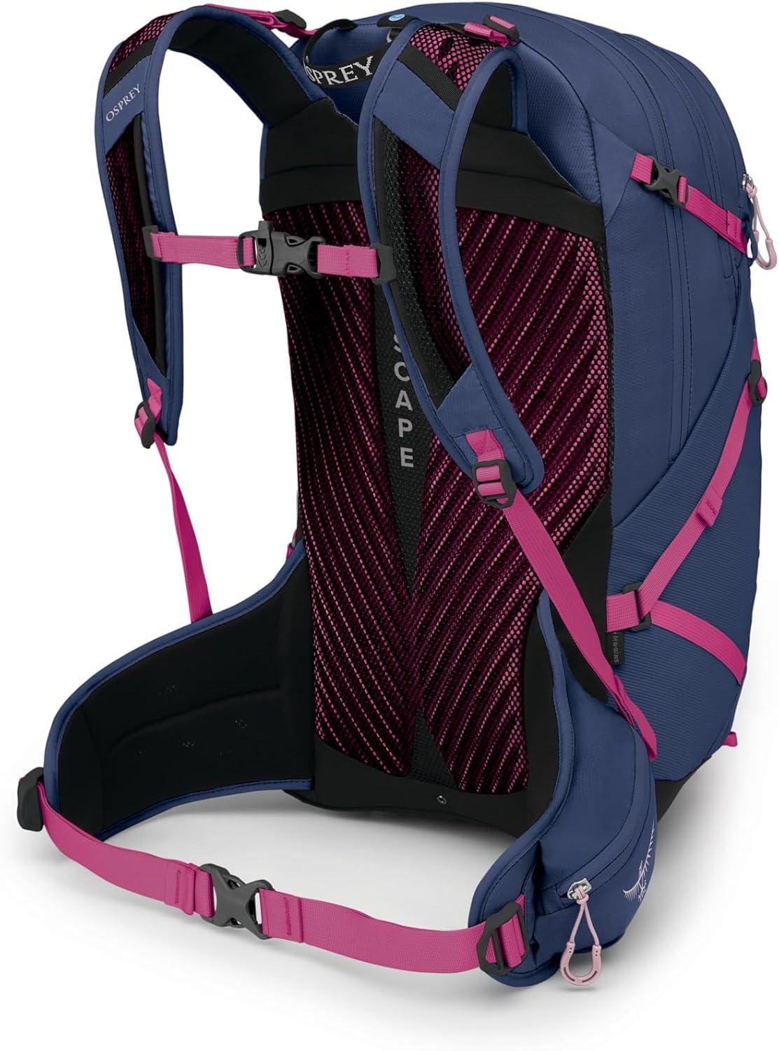 Osprey Sportlite 25L Lightweight Hiking Backpack for Men and Women, Alkaline/Hotspot Pink, M/L