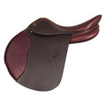 Henri de Rivel Memor-X Close Contact Saddle - Memory Foam Padded Jumper Saddle for Equestrian Riders - Australian Nut - 18 - Reg