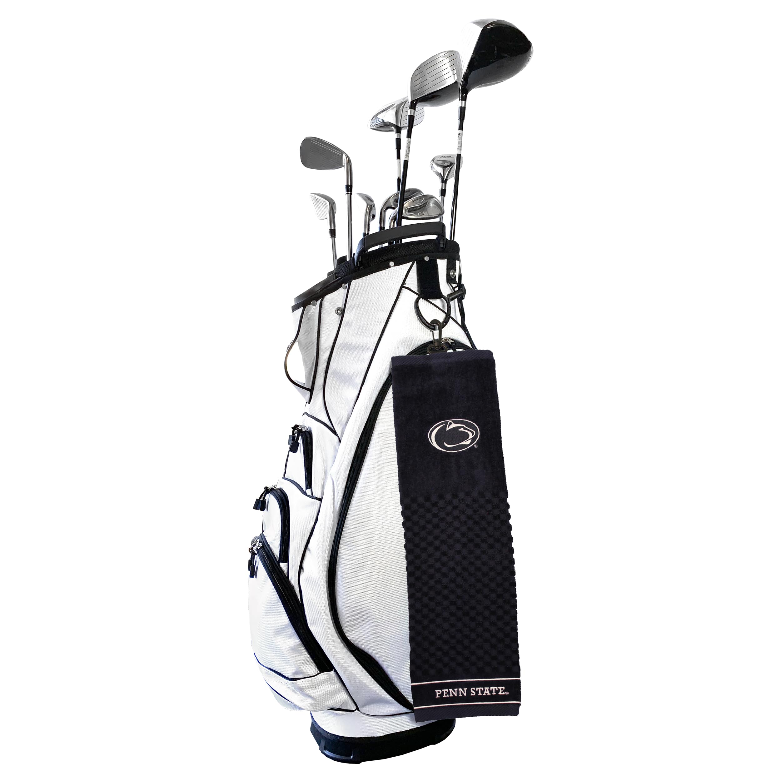 Team Golf Ncaa Penn State Nittany Lions Embroidered Golf Towel Embroidered Golf Towel, Checkered Scrubber Design, Embroidered Lo