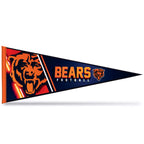 Rico Industries Nfl Football Chicago Bears Primary 12'' X 30'' Felt Wall D  Cor Pennant - Great For Home/Bed Room/Man Cave D  Co