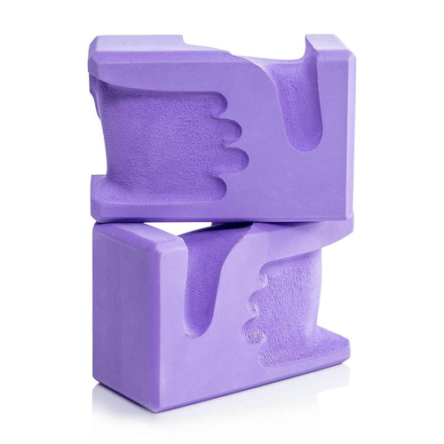 2Pcs Yoga Blocks Gifts Yoga Prop for Pilates Stretching Toning Indoor Sports Violet