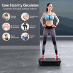 Pureroyi Vibration Plate Exercise Machine, Vibration Plate For Lymphatic Drainage Whole Body Vibration Platform Machines Helps W
