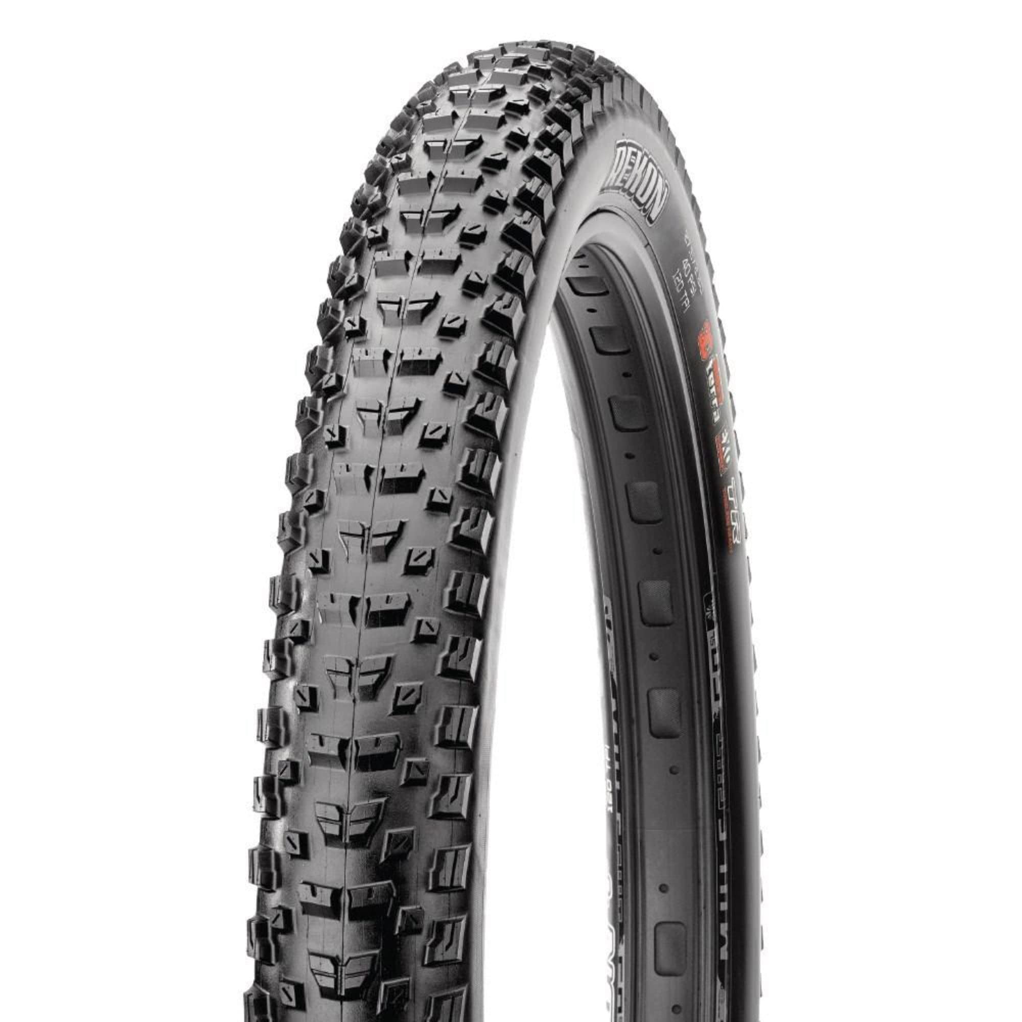 Maxxis Rekon Bicycle Tyre With Folding Bead 27.5X2.40 Wide Trail/Dual Compound/Exo/Tubeless Ready, Black