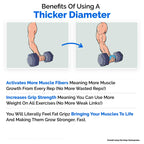 Fat Gripz Pro - The Simple Proven Way To Get Big Biceps & Forearms Fast - At Home Or In The Gym (Winner Of 3 Menas Health Magazi