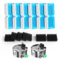 Voluas Dog Fountain Replacement Filters & Sponges, for 1.8gal/236oz/7L Wireless Stainless Steel Pet Water Fountain - 6 Filters &