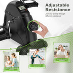 Feierdun Under Desk Bike Pedal Exerciser For Arm/Leg Exercise, Mini Exercise Bike Adjustable Magnetic Resistance Desk Cycle With