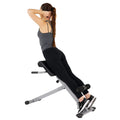 Sunny Health & Fitness 45-Degree Hyperextension Roman Chair With Adjustable Height And Back, Glute, Hamstring, And Ab Workouts F