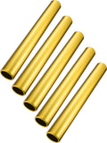 Zhehao Aluminum Field Race Batons - Running Batons for Students, Office, Clark, Outdoor - 5 Pieces (Gold)