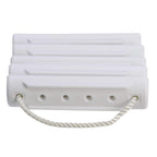 Attwood 11865-4 Rope Ladder, 5-Step, 11 -Inch-Wide Blow-Molded Steps, Textured Step Surfaces, Nylon Rope