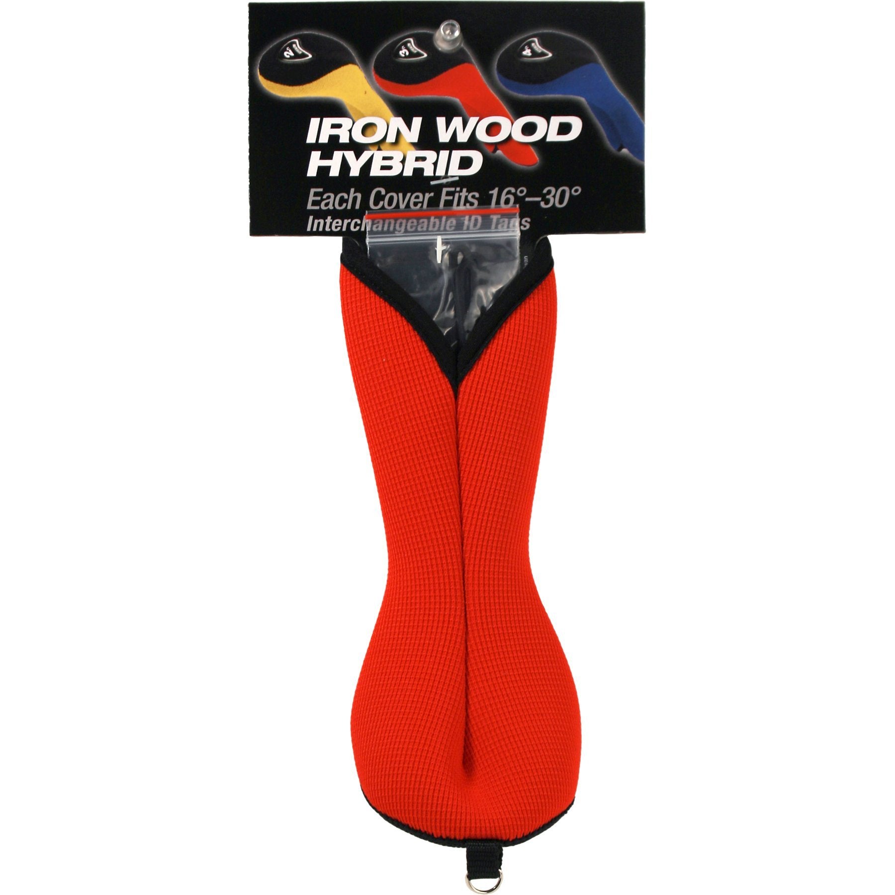 Stealth Golf Club Headcover For Iron Wood Hybrid - Red