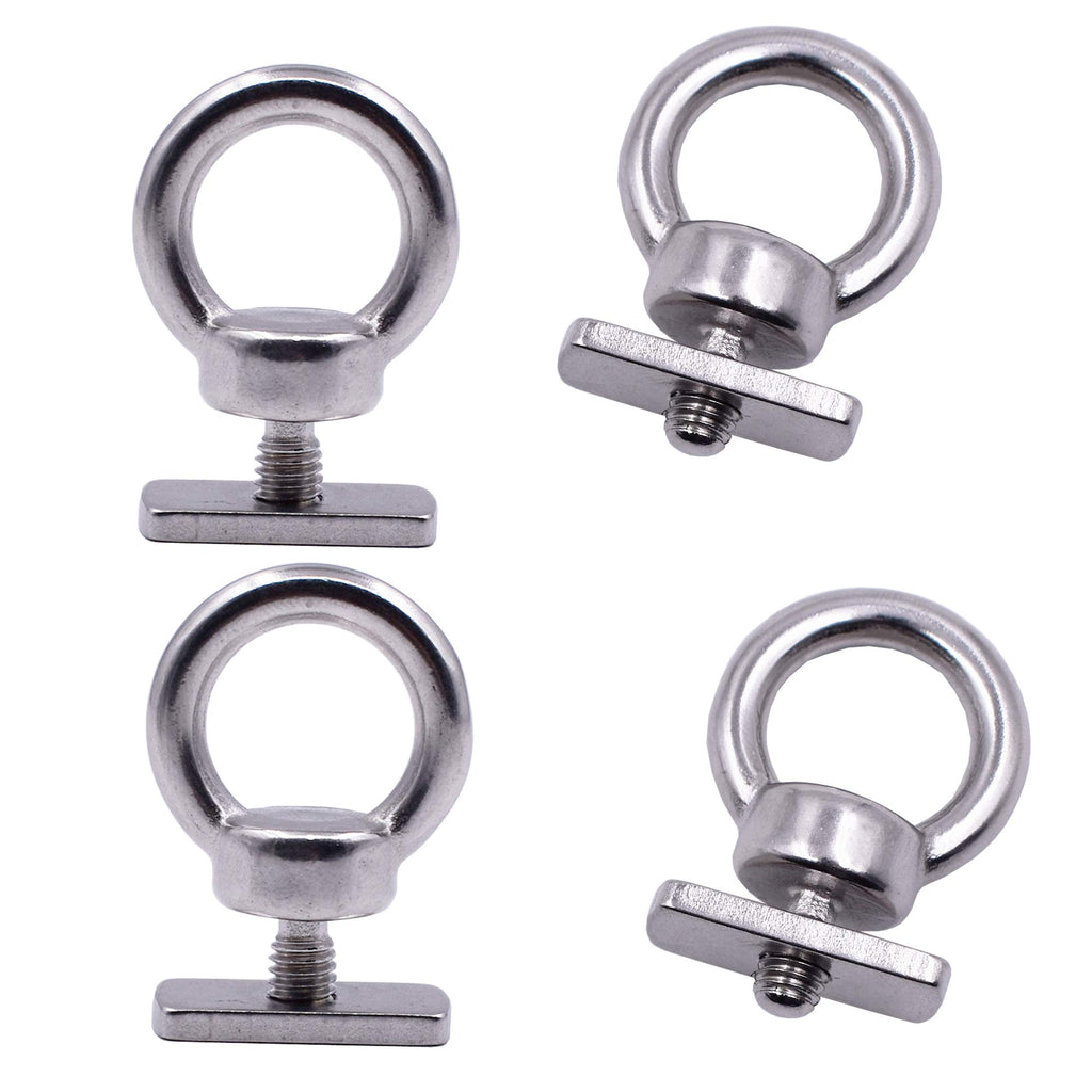 Yyst Kayak Track Mount Tie Down Eyelet To Hold Your Bungee Cord Or Ropes Up To 0.5'' - No Track -Dont Use For Anchoring (4)