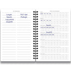 Undated Fitness Log Book & Workout Planner - Designed By Experts Gym Notebook, Workout Tracker, Exercise Journal For Men Women