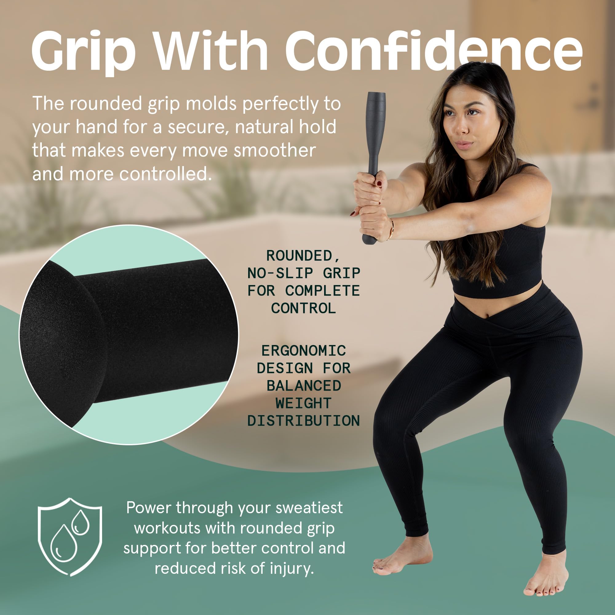 Retrospec Grip Steel Club 15 Lbs For Strength Training, Rehabilitation, Stretching, Conditioning And Rotational Training - 5, 10