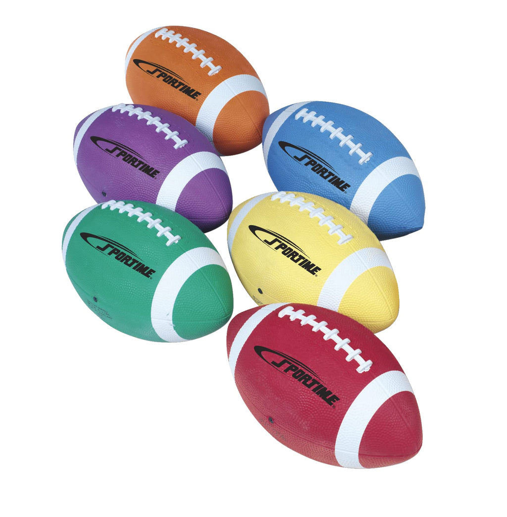 Sportime Gradeballs Mini Football Size 4 Pee Wee Set Of 6