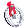 Prurex Tumbler Lid, Replacement for 20 oz Yeti Rambler, Old Style Rtic and More, Straw Friendly Cup Cover (Red)