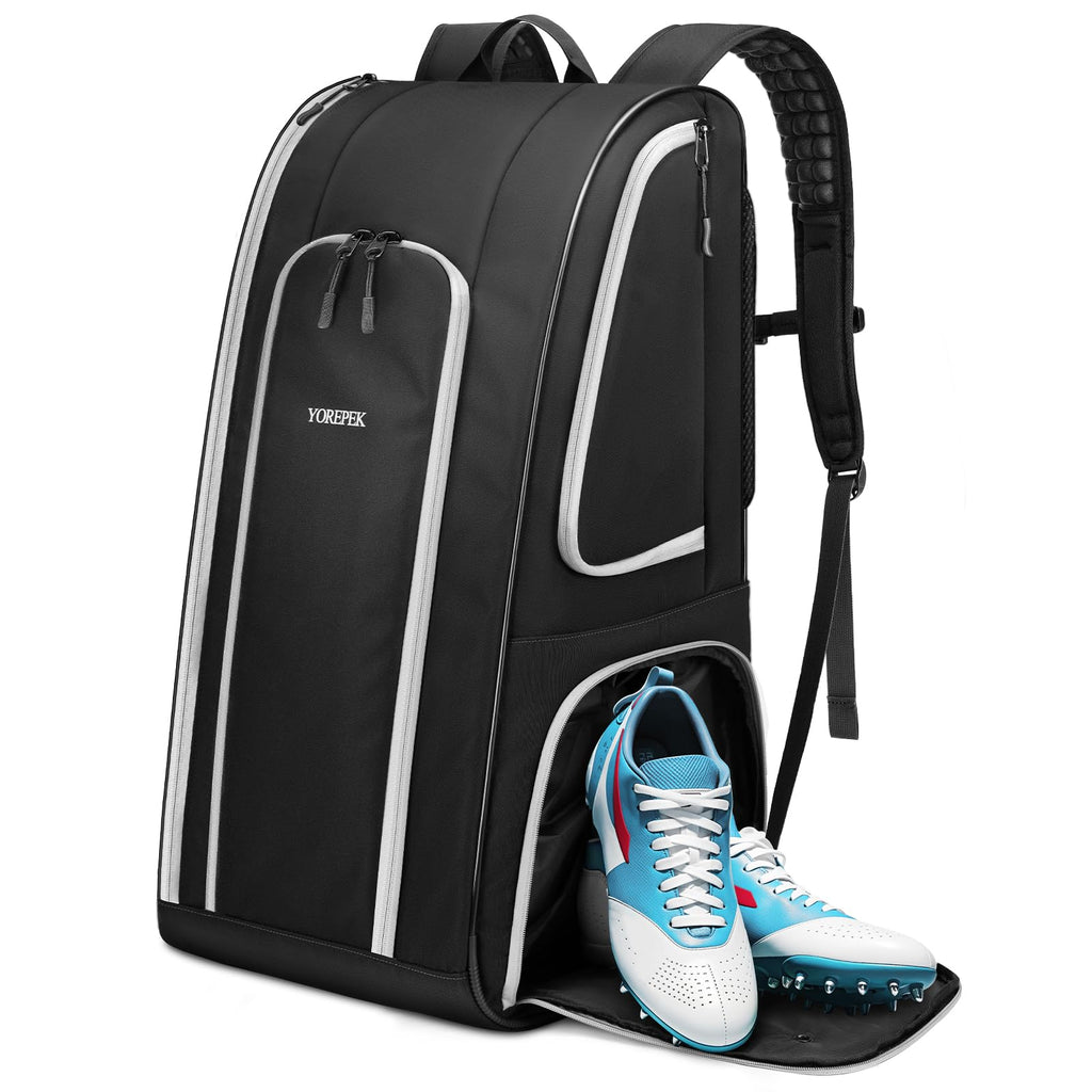 Yorepek Football Bag For Equipment, Large Football Backpack, Duffle Bag For Shoulder Pads & Shoes Compartment,Baseball,Basketbal