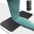 HASSLICKIT Yoga Knee Pad Cushion, 24 x 9.8 x 0.8 in Thick Mini Yoga Mat, Odor-Free NBR Workout Mat with Storage Strap, Small Exe