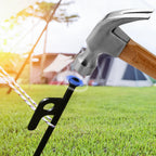 Rinvee 12 Pack Tent Stakes Heavy Duty Forged Steel Camping Stakes For Ground Outdoor Decorations Canopy