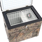 Magic Chef Mcl40Pfrt 1.4 Cubic Foot Mini Portable Freezer Fridge With Adjustable Temperature Control Thermostat, Realtree Xtra C