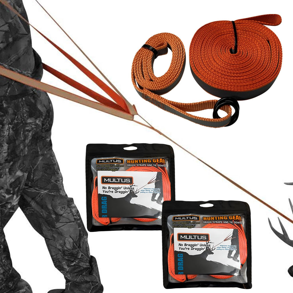 Multus Deer Drag Harness Quick And Easy To Use Hunting Gear For Deer Hunters - 2 Pack