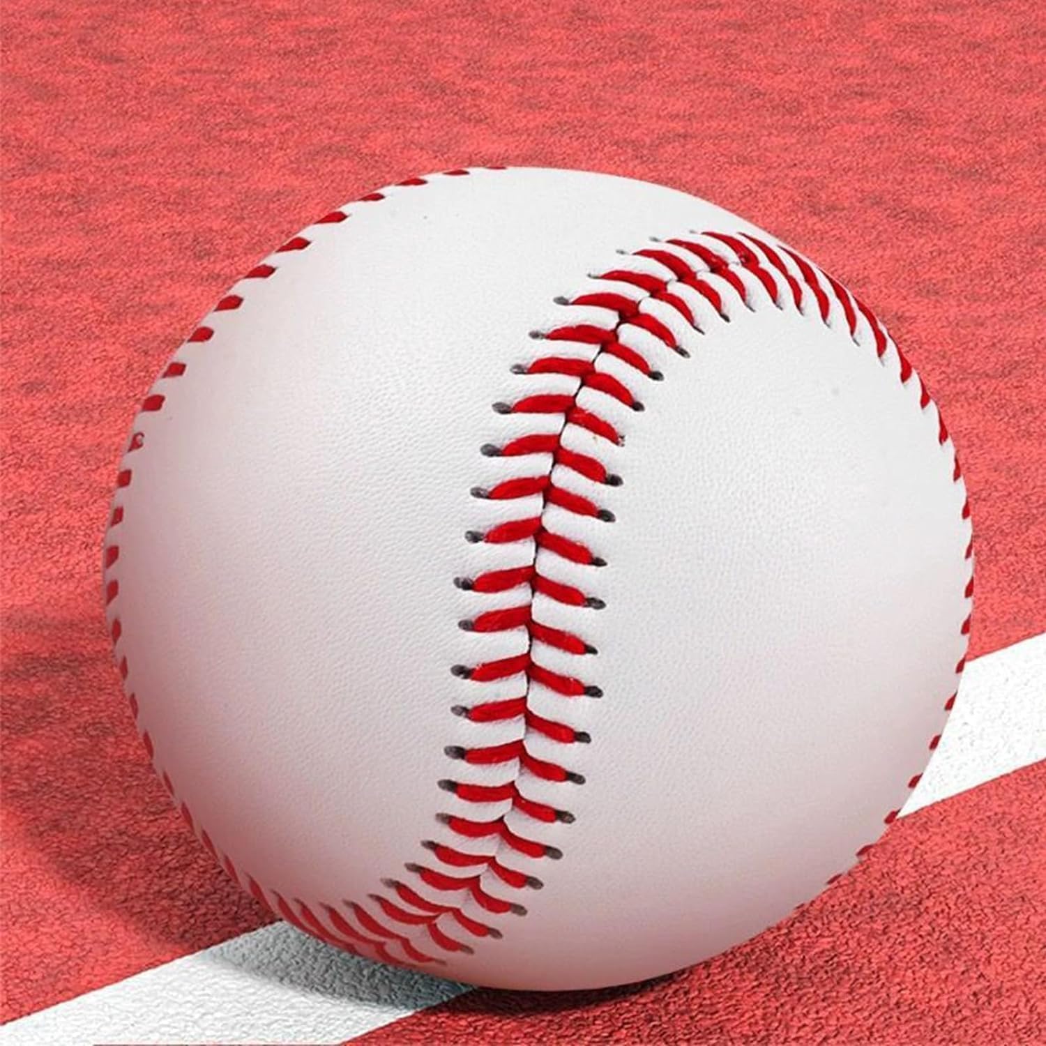 Omyopy 12 Pack Blank Hard Baseballs Solid Cork Core, 9 Inch Baseball Balls Unmarked Autographs Baseball For League Play, Pitchin