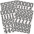 Epakh 102 Pcs Sports Helmet Numbers Sticker 1.25 Inch Vinyl Helmet Numbers Decals Self Adhesive Hockey Stickers for Baseball, Ho