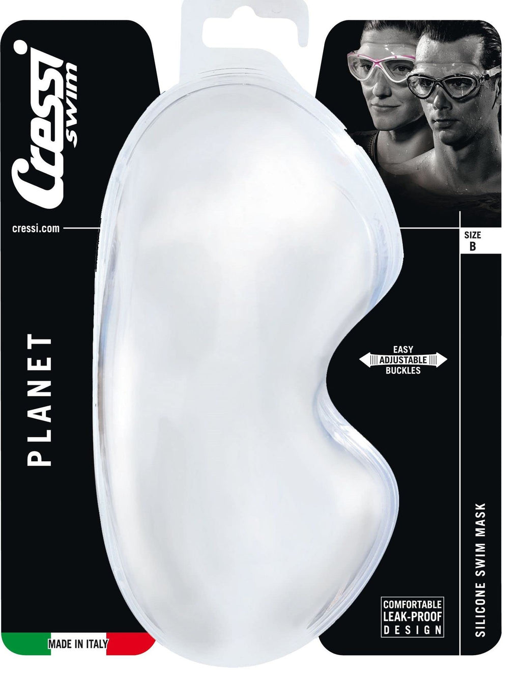 Cressi Planet, Clear/White/Blue, Clear Lens