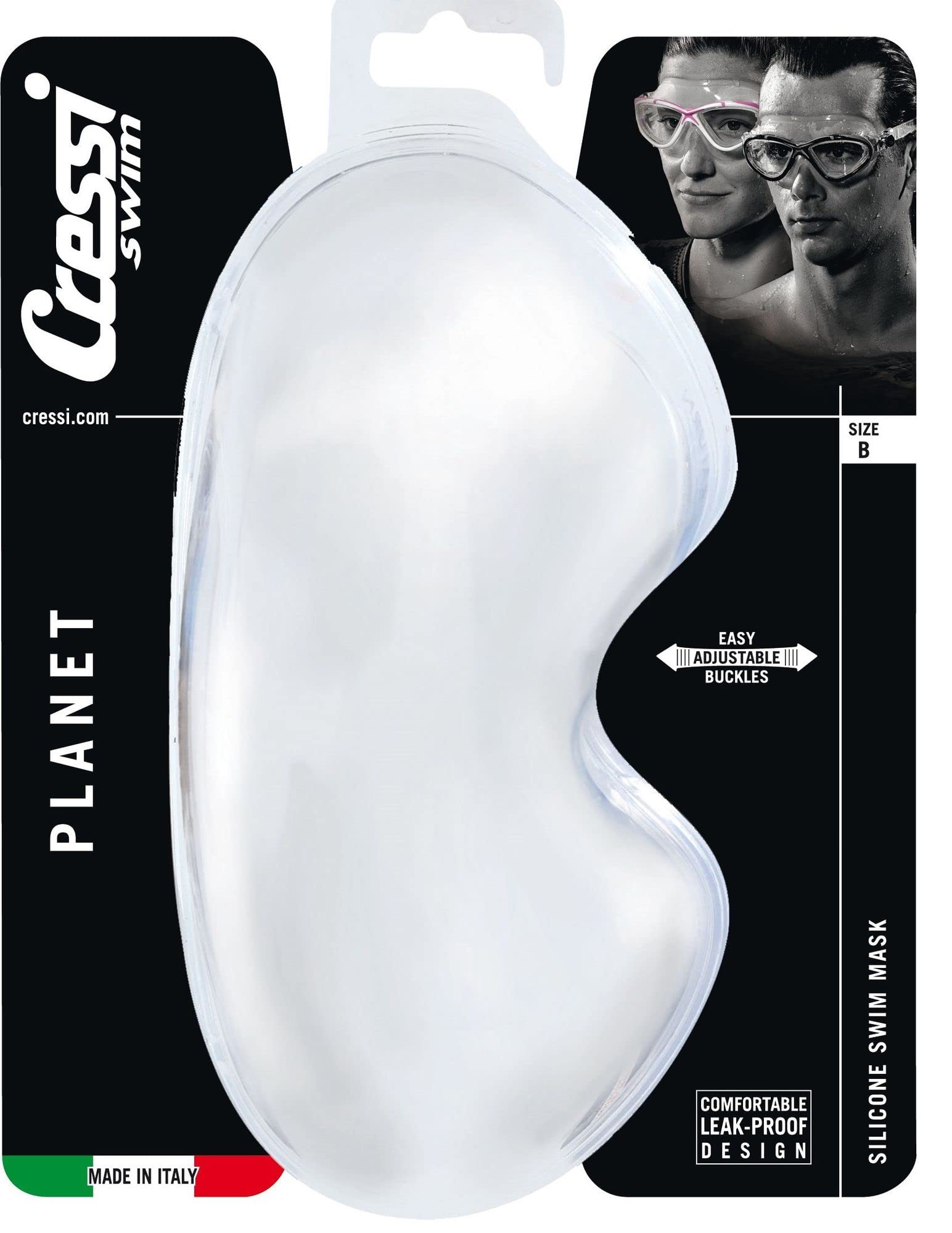 Cressi Planet, Clear/White/Blue, Clear Lens