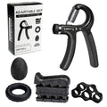 JASYXO Professional Hand Grip Strengthener Set  5PCS Forearm Workout Kit with Adjustable Resistance, Finger Exerciser & Grip Ri