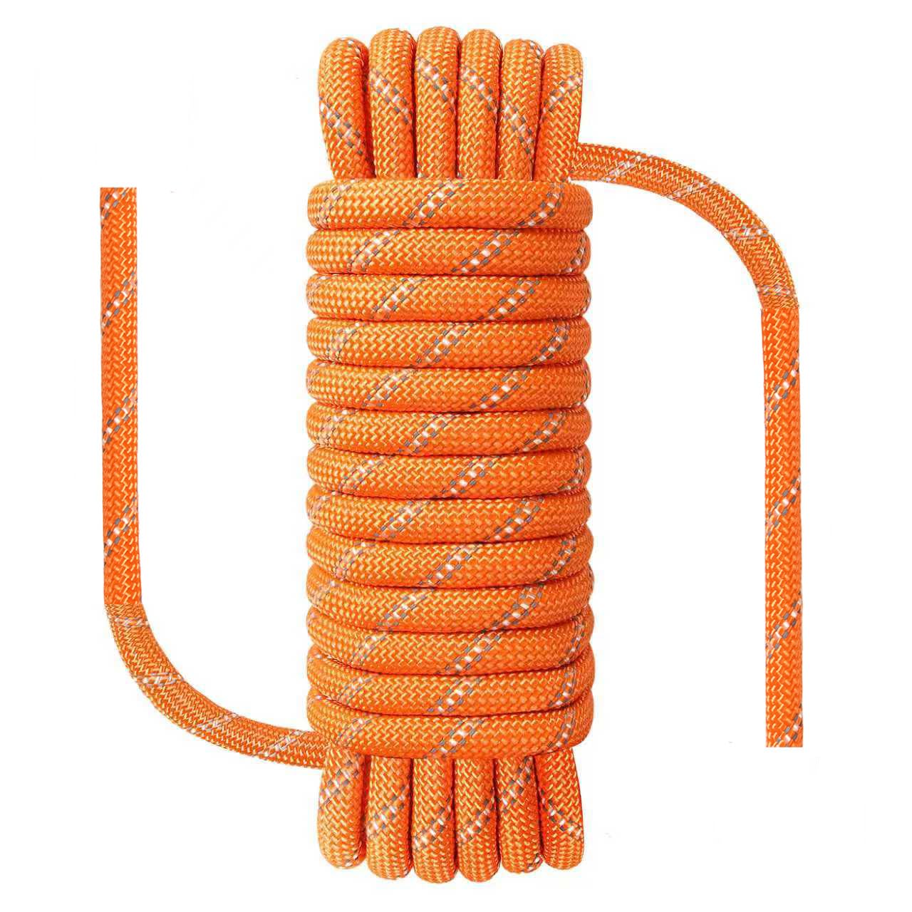 NorthPada 3/8 in (10mm) x 16 ft (5Meter) Static Nylon Heavy Duty Outdoor Climbing Rope for Knotting Practice, Arborist Tree Work