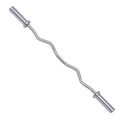 Signature Fitness Standard Olympic Super Curl Barbell Curl Bar Threaded Curl Bar, 48 Inch, New-Cb4S
