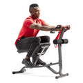 Sunny Health & Fitness Full Body Stretch Machine, Versatile Padded Trainer Back Stretcher, Stretching Equipment with Pivoting Se