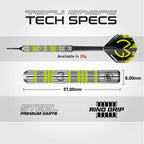 Winmau Michael Van Gerwen Mvg Softip Gift Set - 50 Piece Darts Set With 4 Sets Of Shafts, 4 Sets Of Flights Plus Accessories