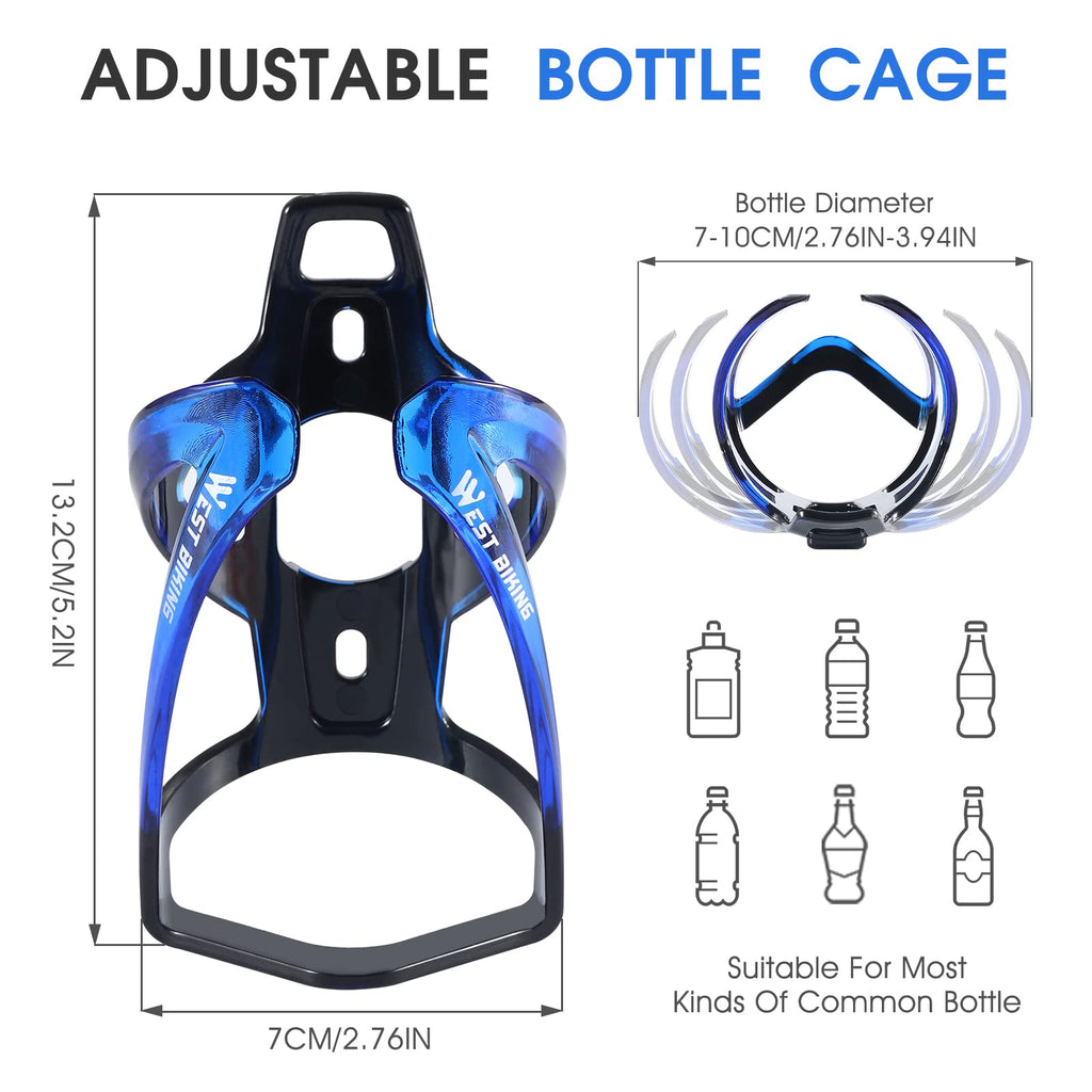 Bike Water Bottle Cage, Durable Ultralight Plastic Drink Holder Rack, Lightweight Pc For Bicycle, Cycling Cages Mtb, Road Bike,