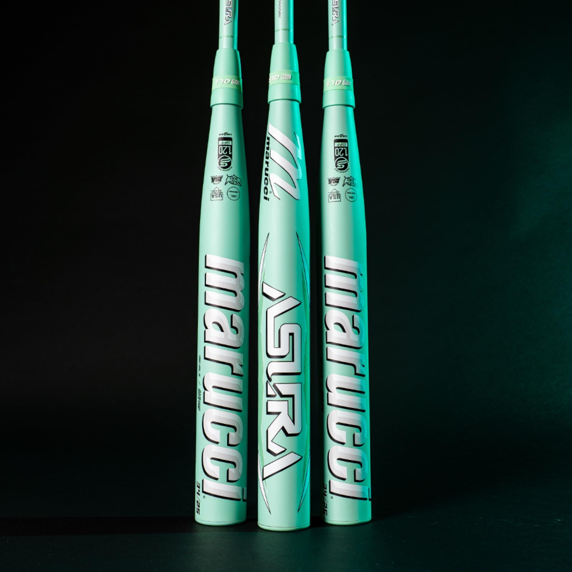 Marucci, Asura Fastpitch Softball Bat, Composite, -11 Drop, Mint, 30 / 19 oz