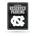 Rico Industries NCAA North Carolina Tar Heels Metal Parking Sign 8.5 x 11 Carbon Fiber Metal Parking Sign - Great for Man Cave, 