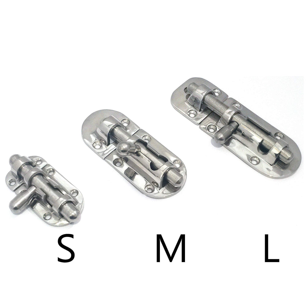 Nrc&Xrc Marine 316 Stainless Steel Heavy Duty 4-1/3'' Long Locker Latch Slide Barrel Bolt For Marine Boat Window/Door/Hatch