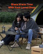 Vevor Wool Camping Blanket, Large Warm Stadium Blanket, Flame Retardant, Great For Outdoors, Picnics, Hiking, Sports Events, Tra